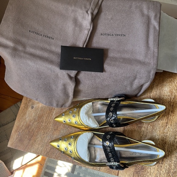 NIB Bottega Veneta Mary Jane Ballet Flats size 39 - Picture 3 of 9